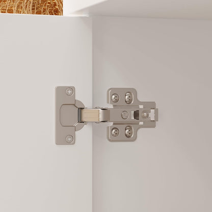 Storage cabinet with laundry basket, display cabinet