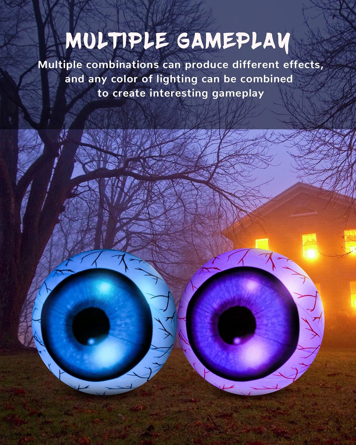 Halloween outdoor large inflatable eyeball decoration