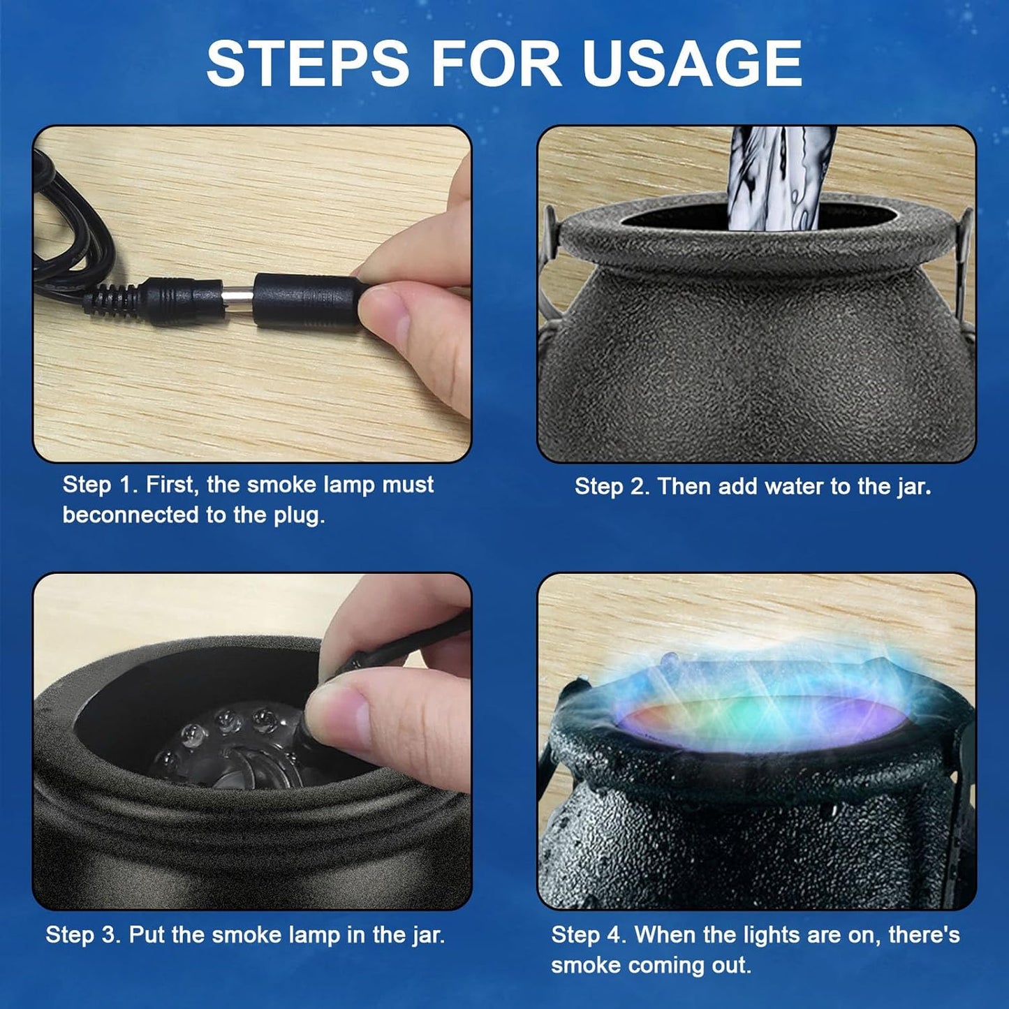 Halloween LED fog machine sprayer decoration