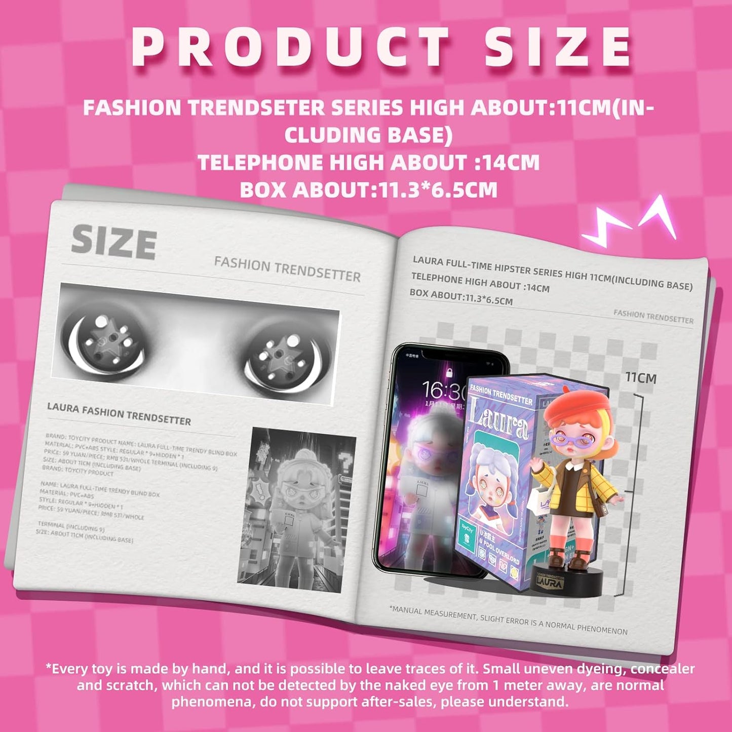 12-Pack Blind Box, Fashion Trendsetters Series Cute Blind Box Action Figures Popular Collectible Toys Birthday Halloween Christmas Gifts