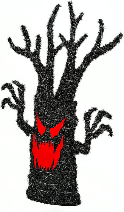 Pre-lit artificial tree decoration, black