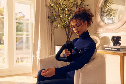 TheraGun Elite Ultra-Quiet Percussion Massage Gun for Deep Tissue Muscle Pain Relief, Handheld Electric Massager Perfect for Neck, Back, and Full Body Tension, Bluetooth and USB-C Charging, 5th Gen