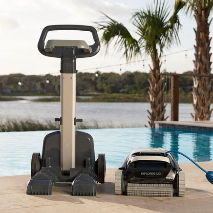 Robotic Pool Vacuum Cleaner All Pools up to 30 FT - Scrubber Brush Easy Top Load Filters