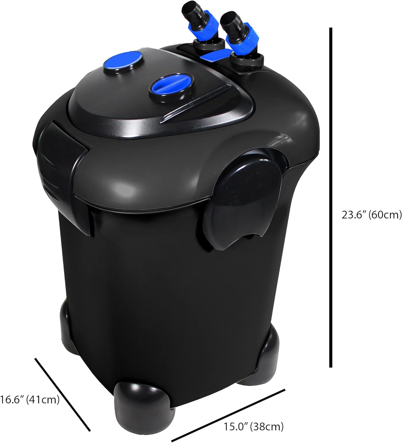 Cascade Max Flow Aquarium Canister Filter – Great for Extra Large Fish Tanks – Perfect for 250+ Gallon Aquariums – 820 Gallons per Hour (GPH)