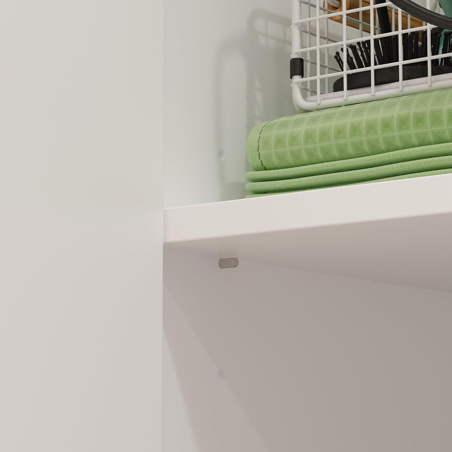 Storage cabinet with laundry basket, display cabinet