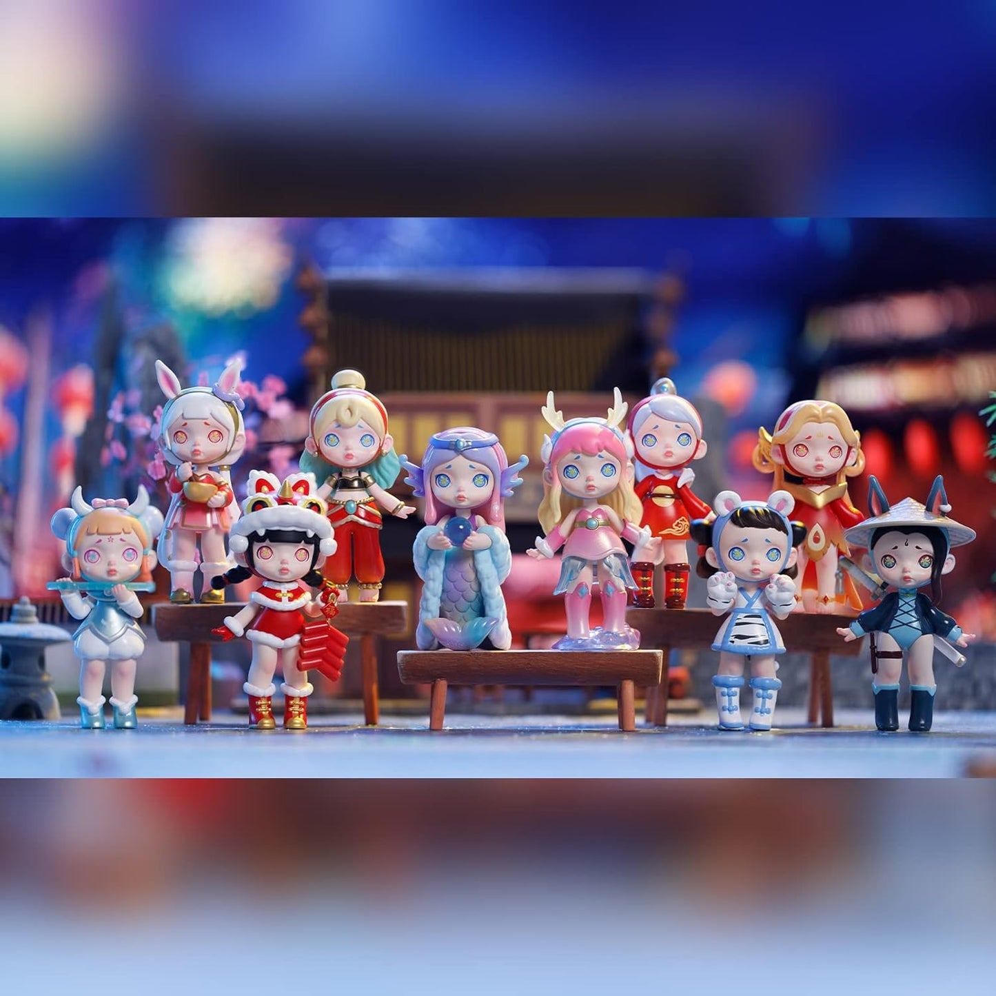 12-Pack Blind Box, Fashion Trendsetters Series Cute Blind Box Action Figures Popular Collectible Toys Birthday Halloween Christmas Gifts