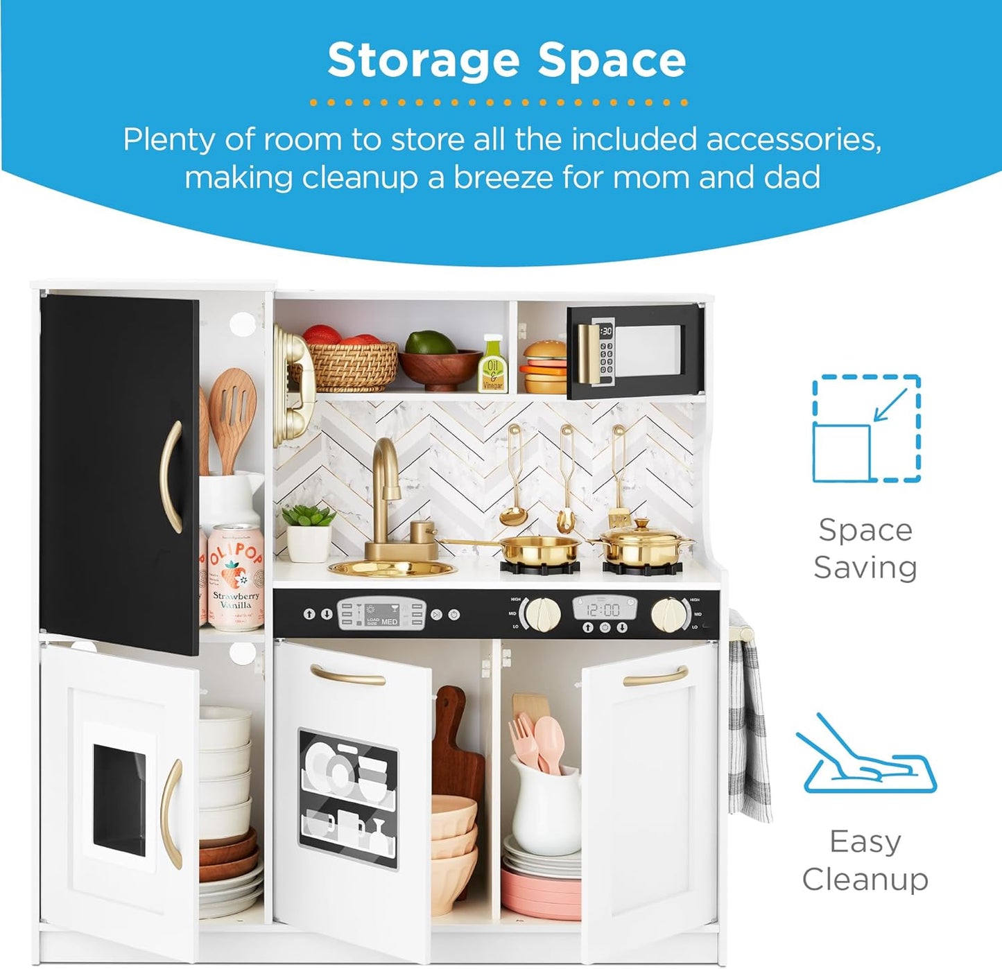 Best Pretend Kitchen Wooden Toy Set for Kids