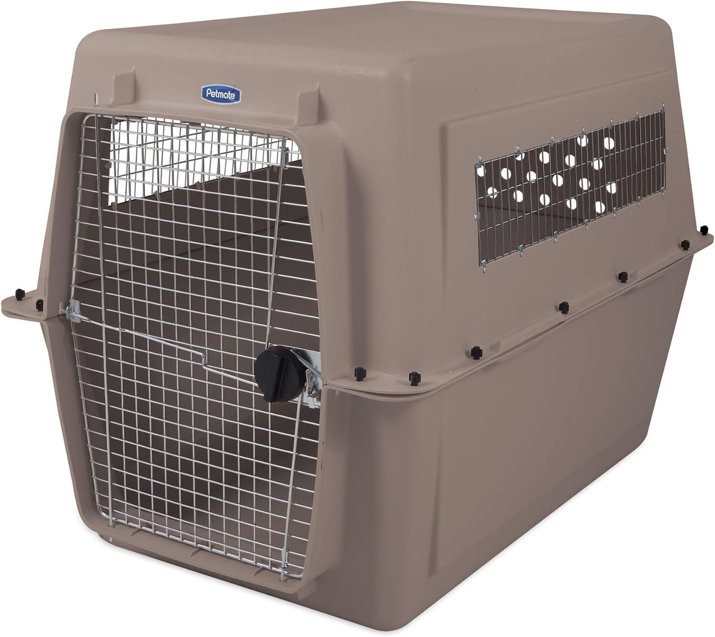 Petmate Ultra Vari Dog Kennel for Extra Large Dogs (Durable, Heavy Duty Dog Travel Crate, Made with Recycled Materials, 48 in. Long) 90 to 125 lbs, Made in USA