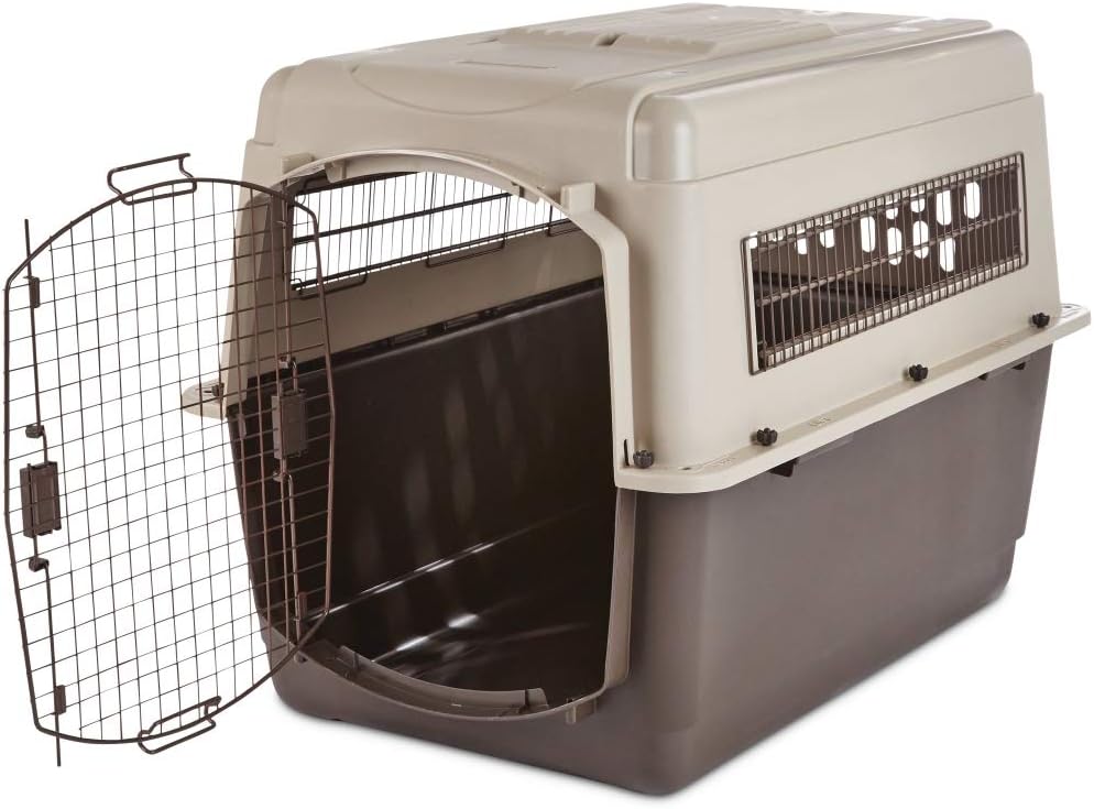 Petmate Ultra Vari Dog Kennel for Extra Large Dogs (Durable, Heavy Duty Dog Travel Crate, Made with Recycled Materials, 48 in. Long) 90 to 125 lbs, Made in USA