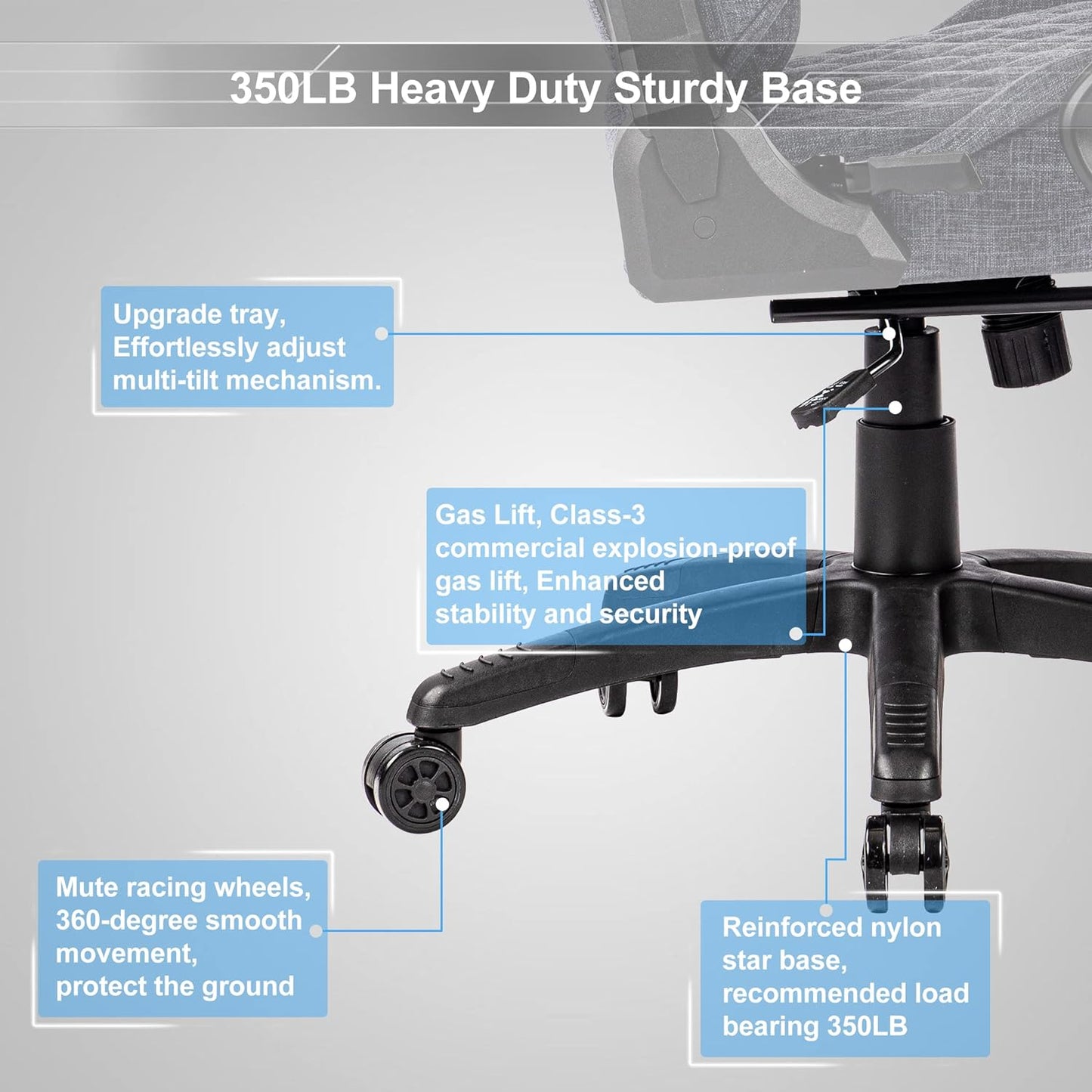 Classic PU Leather Large and Tall Ergonomic Computer Chair