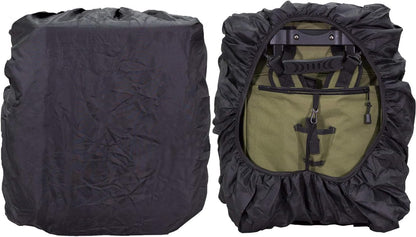 Elkton Outdoors Rolling Tackle Box with Wheels - Waterproof Rolling Fishing Backpack, 5 Removable Tackle Trays, 4 Rod Holders, Fishing Gifts for Men, Fish Tackle Bag, Roller Tackle Box