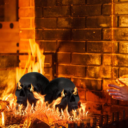 4-Pack Fire Pit Skull Dummy Skull Halloween Decoration