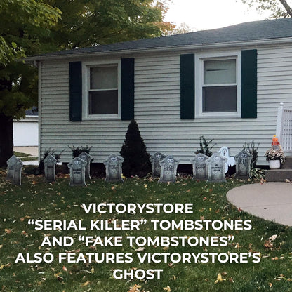 12 Halloween Tombstones for Halloween Cemetery