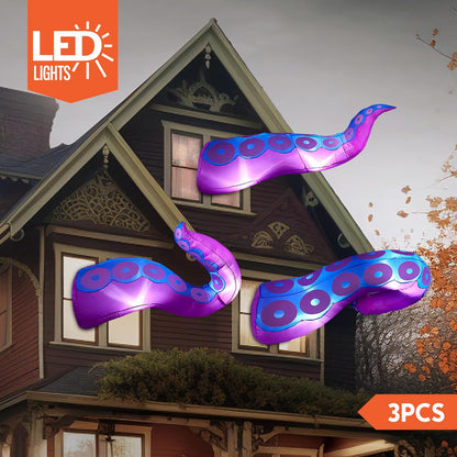 3-Pack Halloween Inflatable Giant Octopus Tentacles