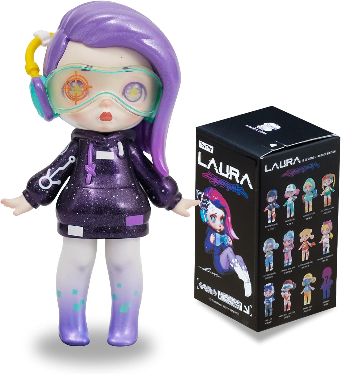 12-Pack Blind Box, Fashion Trendsetters Series Cute Blind Box Action Figures Popular Collectible Toys Birthday Halloween Christmas Gifts