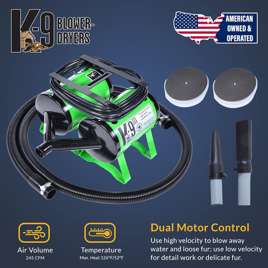 Dog Blow Dryer- Heavy Duty Durable Design with High Performance for Professional Grooming and at Home