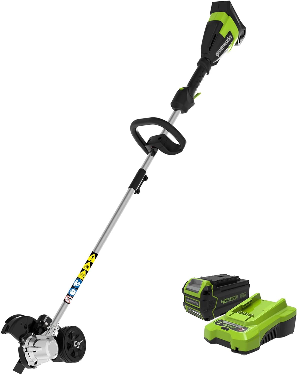 40V 8" Brushless Edger, 4.0Ah USB Battery and Charger Included