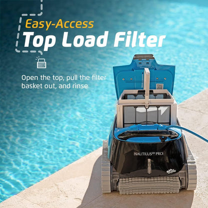 Dolphin Nautilus CC Robotic Pool Vacuum Cleaner All Pools up to 33 FT - Wall Climbing Scrubber Brush