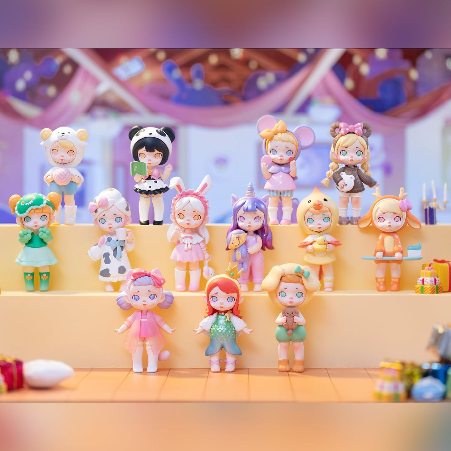 12-Pack Blind Box, Fashion Trendsetters Series Cute Blind Box Action Figures Popular Collectible Toys Birthday Halloween Christmas Gifts