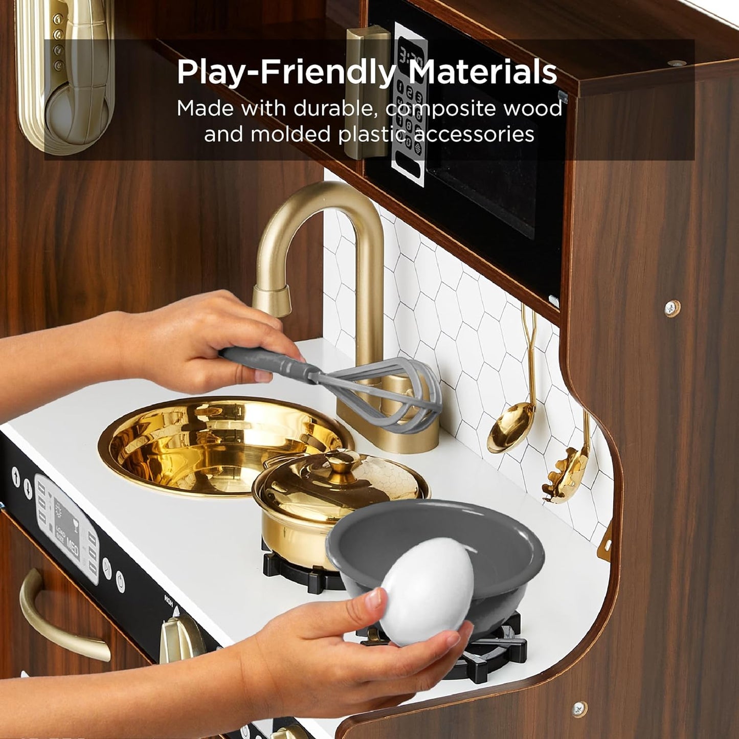 Best Pretend Kitchen Wooden Toy Set for Kids