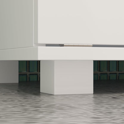 Storage cabinet with laundry basket, display cabinet